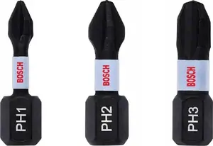 Screwdriver Bit Set Bosch Phillips 3-piece 2608522470