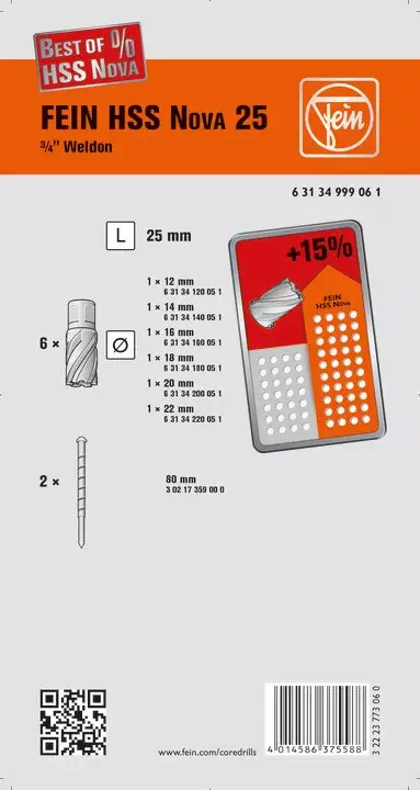 Набор сверл FEIN 63134999061 Photo 2