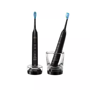 Sonic electric toothbrush Philips DiamondClean 9000 HX9914/54, 2 handles, 5 modes, black, Bluetooth, 1 charger