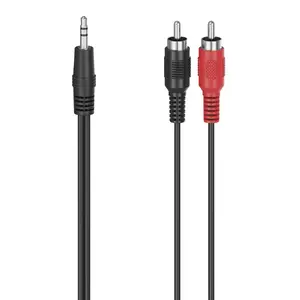 Аудиокабель Hama 00305031 1.5м 3.5мм RCA Черный
