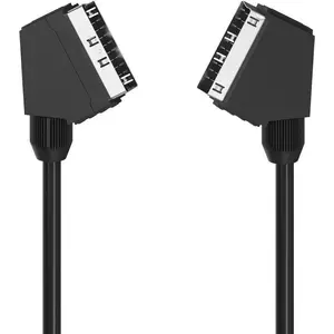 SCART kabelis HAMA Classic Line 1,25 m, melns — audio/video savienojuma kabelis