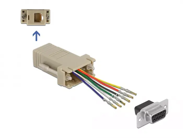 Комплект сборки D-Sub 9 pin female к RJ12 6P/6C DeLOCK Photo 2