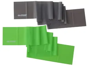 Treniņu loka lente Schildkröt 960120, termoplastisks elastomērs (TPE), 2000×150 mm, 2 gab., antracīts/zaļš