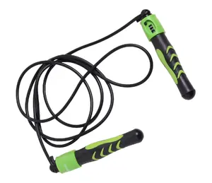 Skipping rope Schildkröt Fitness 960023 — adjustable 300 cm, black/green