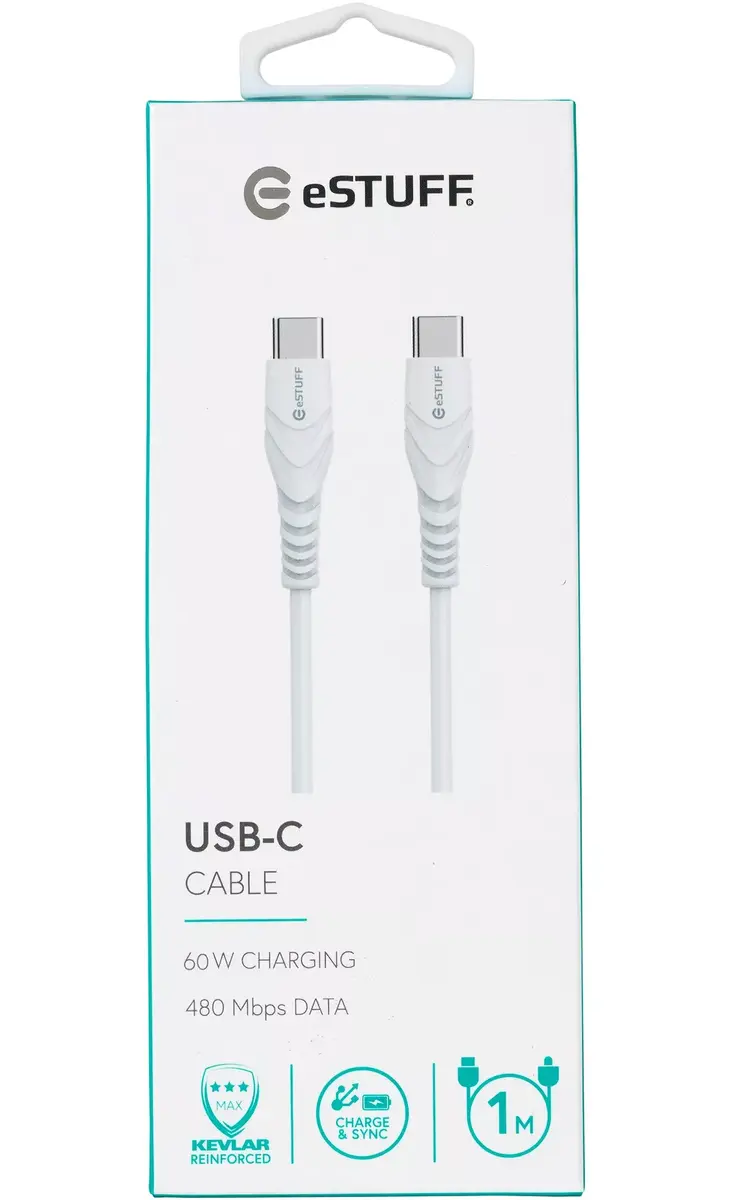 eSTUFF ES604101 USB-C to USB-C 1 m (USB 2.0) Photo 2