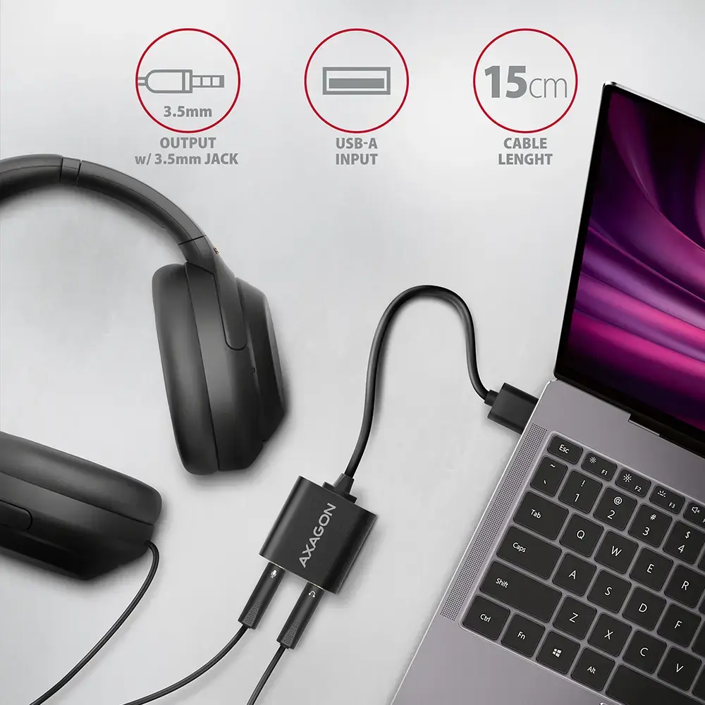 AXAGON ADA-12 External USB Sound Card Photo 3