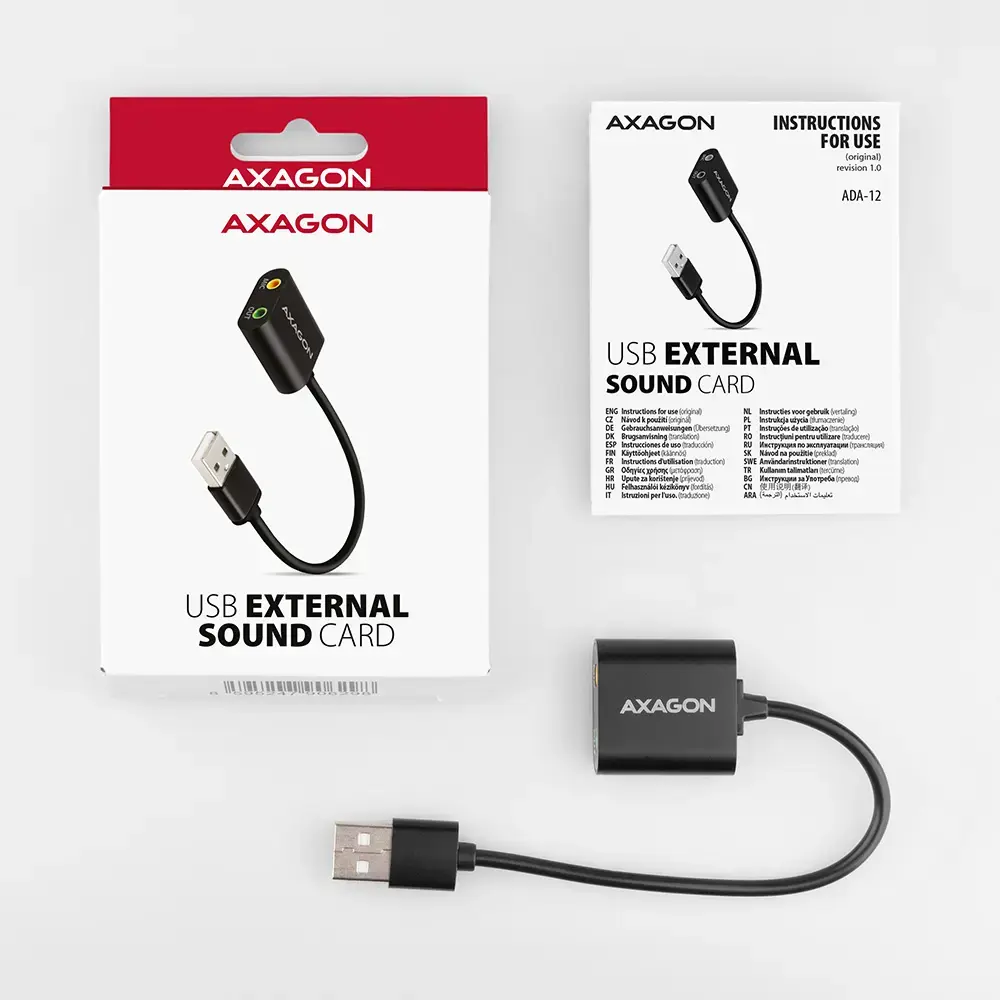 AXAGON ADA-12 External USB Sound Card Photo 5