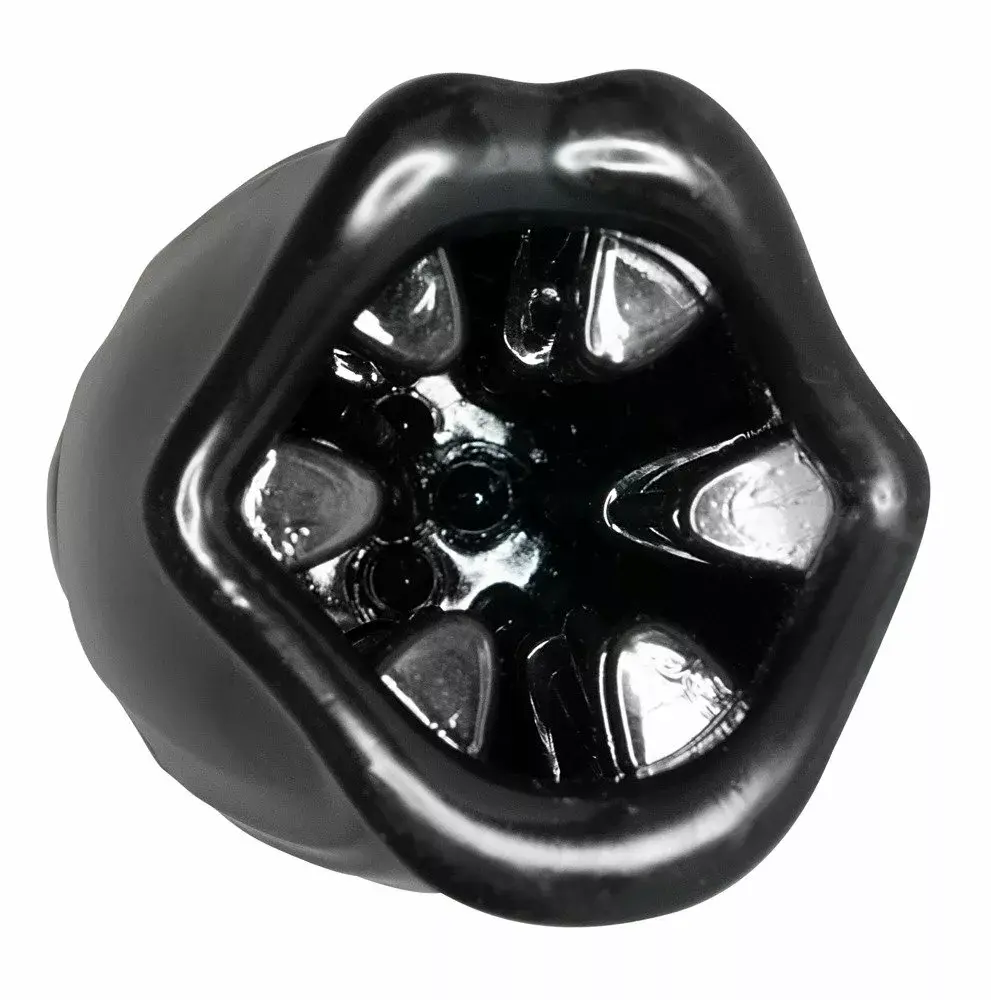 Masturbator Stroker Rotating Silicone Black Photo 6