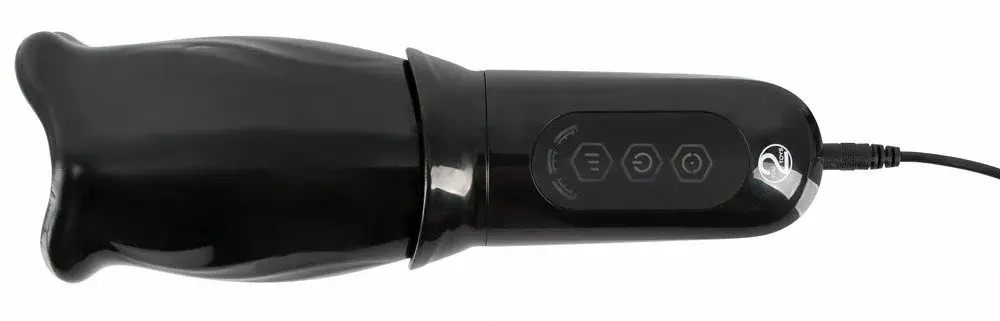 Masturbator Stroker Rotating Silicone Black Photo 9