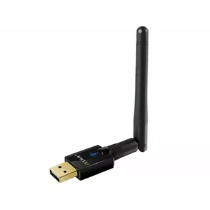 Edup EP-AC1607 USB 2.0 WiFi Divu Joslu 2.4/5.8Ghz Wireless Adapteris 600Mbps ar ārēju antenu Melns