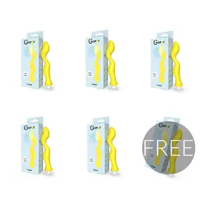 Vibrator G-SPOT Gavyn Yellow — G-SPOT brand, model D-223510, color yellow, includes 5+1 accessories