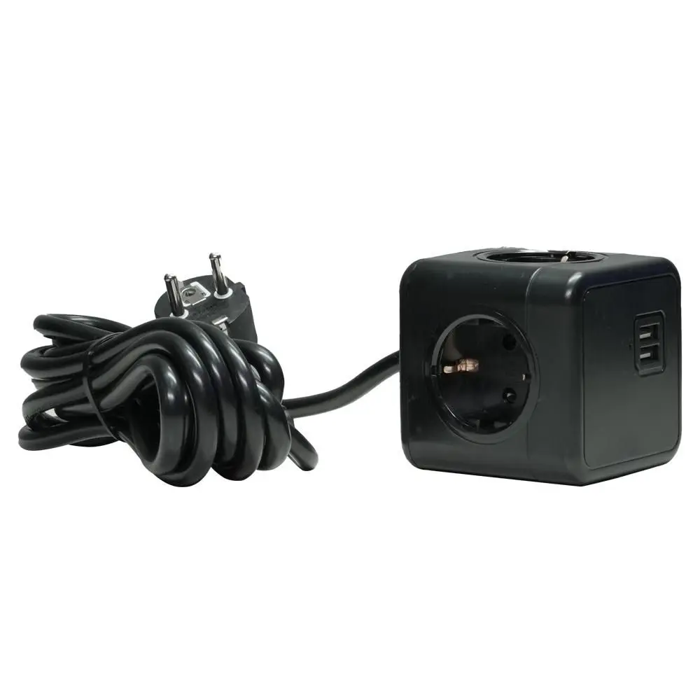 Microconnect GRUCUBE2USB-B3 strāvas pagarinātājs ar 3