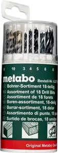 Набор сверл Metabo 627190000 — 18 шт., HSS с титановым покрытием