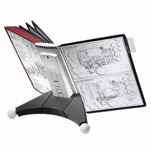 Galda displejs SHERPA ar 10 displeja kabatam, DURABLE