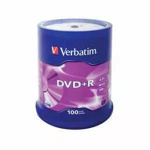 DVD+R 120min 4, 7Gb un 1gab Verbatim iepak.100gab