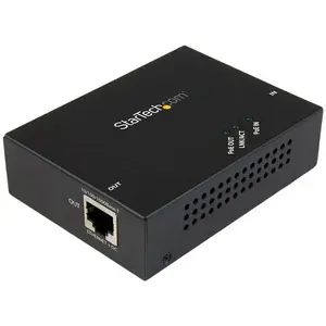 StarTech POEEXT1GAT 1-портовый гигабитный PoE+ удлинитель с поддержкой стандартов 802.3at и 802.3af, дальностью до 100 метров и стальным корпусом