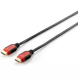 Equip 119341 HDMI kabelis 1 m HDMI Type A (Standard) Melns, Sarkans