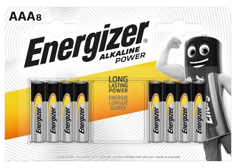 Energizer LR03 AAA щелочные батарейки 8 шт. Photo 2