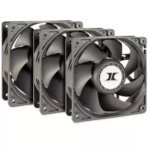 Fan Inter-Tech 88887368 Computer Cooling System 12 cm Black 3 pcs
