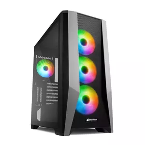 PC Case Sharkoon ELITE SHARK TG7M RGB, ATX, Black