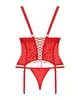 Korsete Obsessive Blossmina D-230631 melna 4XL/5XL Photo 6