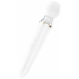 Wand vibrator Satisfyer Double Wand-er — ambidextrous, length 269.8 mm, diameter 55 mm, ABS & silicone, white