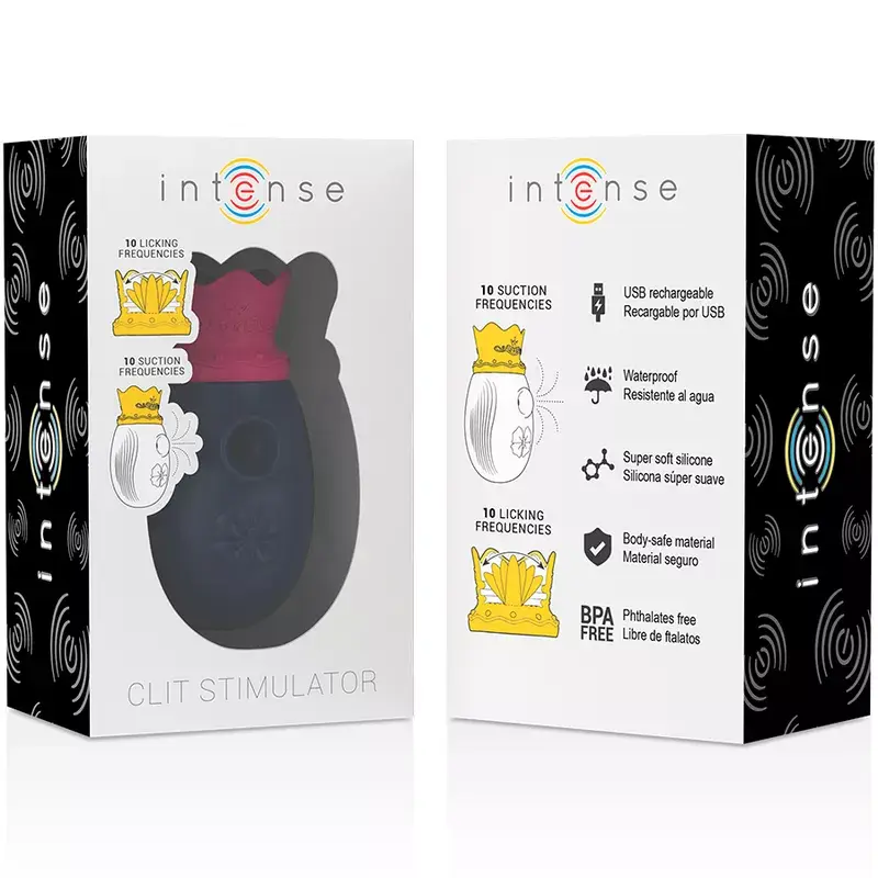 INTENSE Clitoris Stimulator - 10 Modes, Blue Photo 8