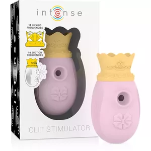 INTENSE Clitoris Stimulator with 10 Licking and Suction Modes, Pink
