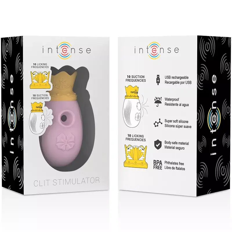 INTENSE Clitoris Stimulator - 10 Modes, Pink Photo 8