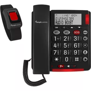 Amplicomms BigTel 50 Alarm Plus DE/FR Analog Telefon tumši pelēks (ATL1424096)