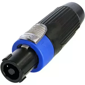 Connector plug Neutrik NLT4FXX-BAG 4‑pole, black