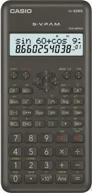 Zinātniskais kalkulators Casio FX-82MS-2 kabatas melns