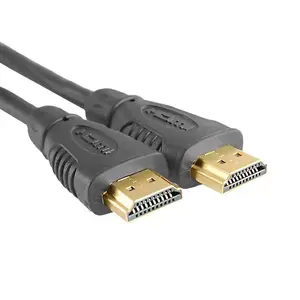 HDMI cable QOLTEC 52303 — 2 m, HDMI Type A male–male, HDMI 1.4, 10.2 Gbit/s, ARC, gold-plated contacts, black