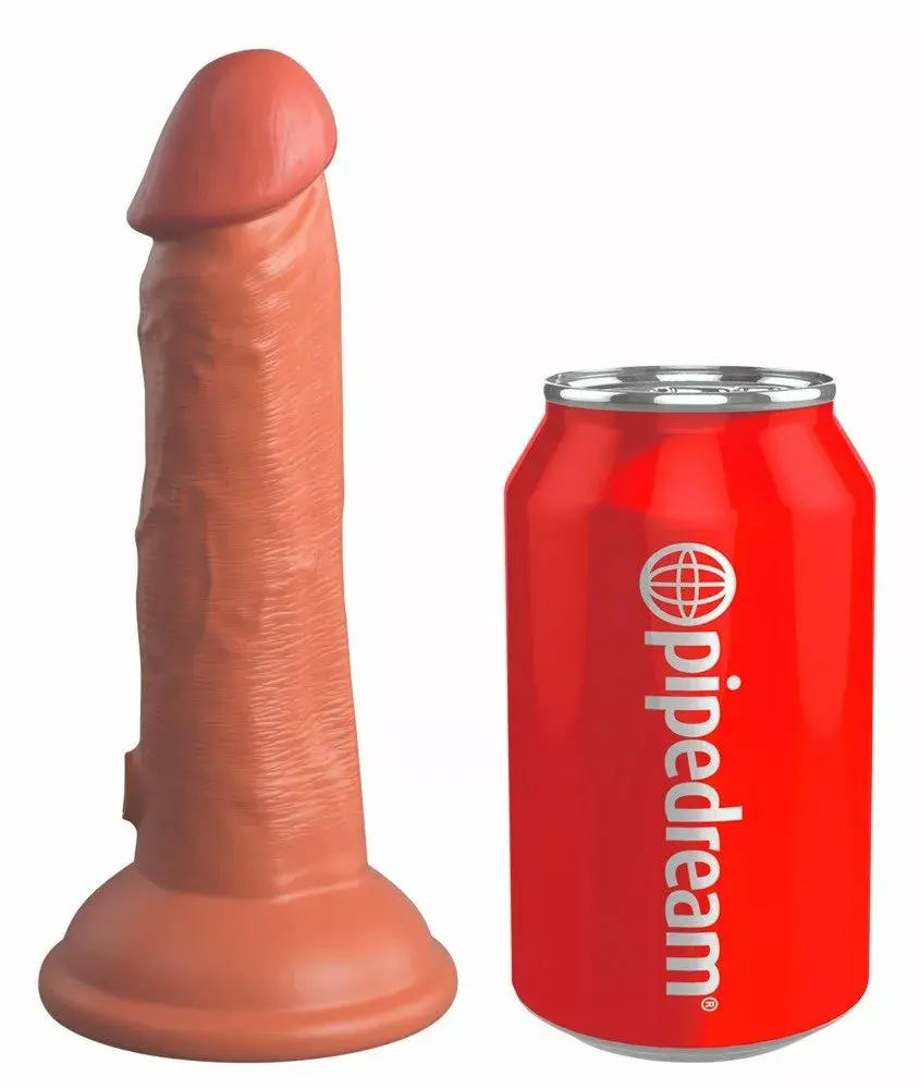 Dildo King Cock Dual Density Cock Tan — silicone 17.8 cm Photo 2