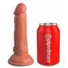 Dildo King Cock Dual Density Cock Tan — silicone 17.8 cm Photo 2