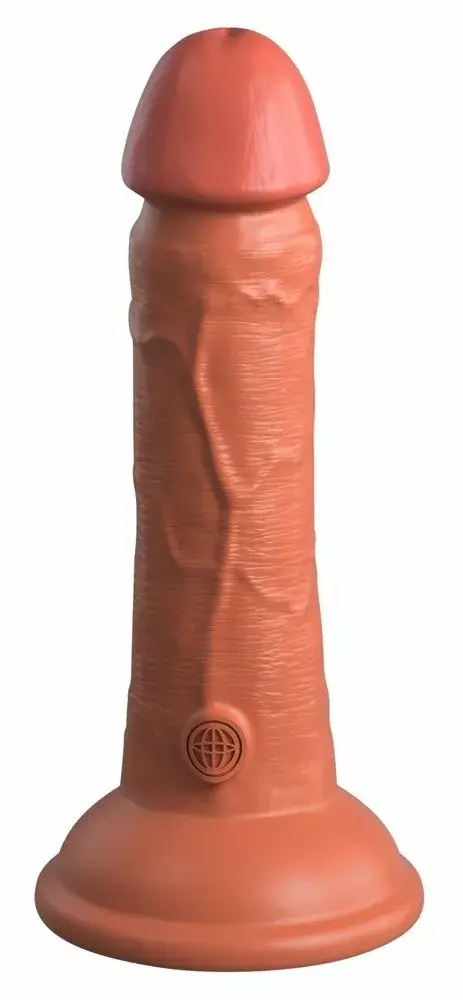 Dildo King Cock Dual Density Cock Tan — silicone 17.8 cm Photo 3