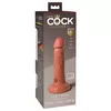 Dildo King Cock Dual Density Cock Tan — silicone 17.8 cm Photo 5