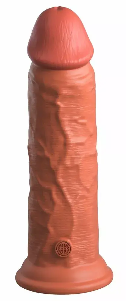 Dildo King Cock Dual Density Cock Tan — 22 cm Photo 3
