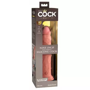 Dildo King Cock Dual Density Silicone 24.8 cm (22.9 cm insertable), Ø 5 cm, suction cup, Light Flesh