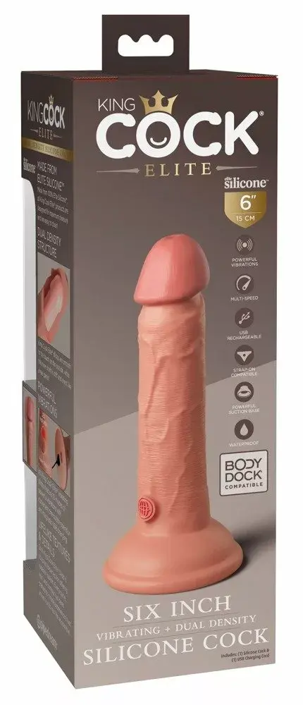 Вибратор King Cock Elite силикон 17,8 см Photo 6