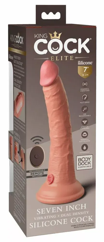 King Cock Elite силиконовый вибратор 7" перезаряжаемый Photo 6