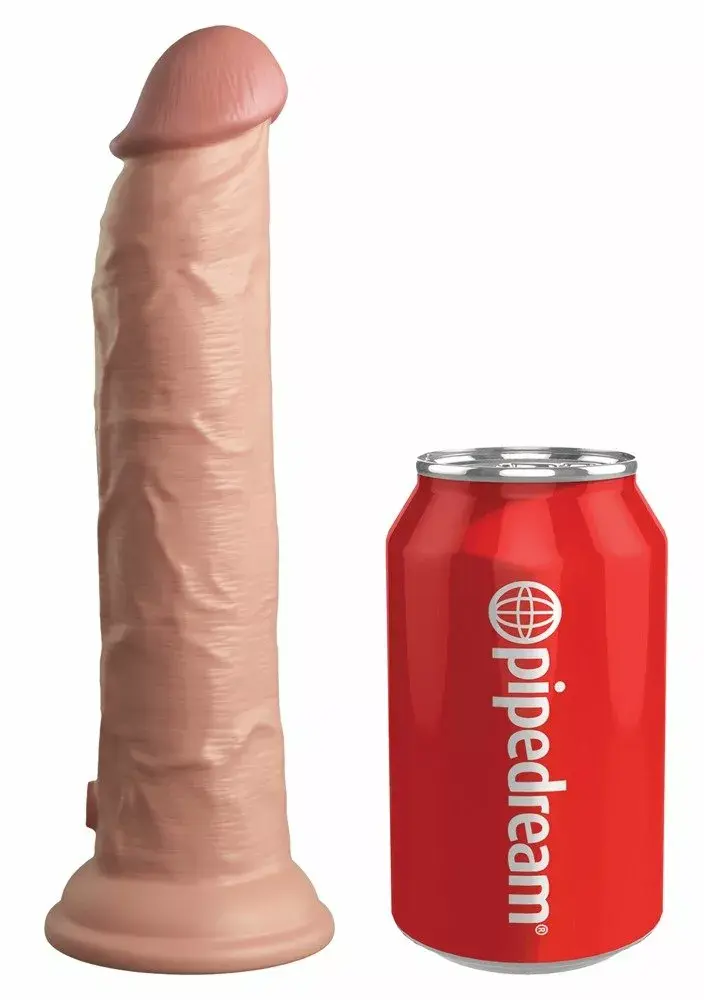 Dildo King Cock Elite 9" Vibrating Dual Density Silicone Photo 2