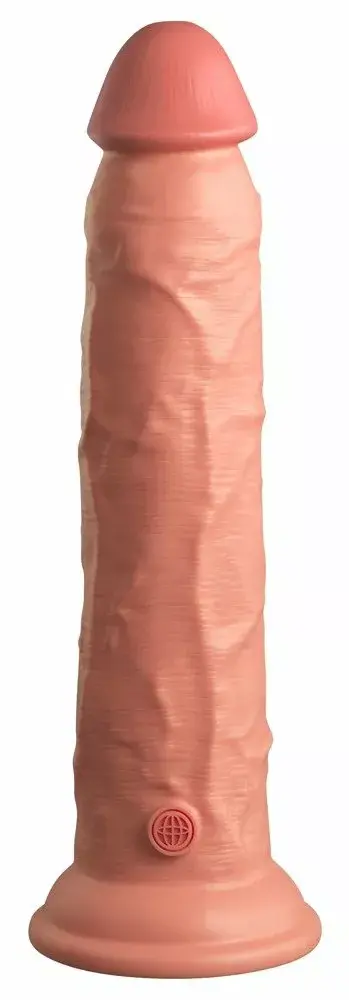 Dildo King Cock Elite 9" Vibrating Dual Density Silicone Photo 3