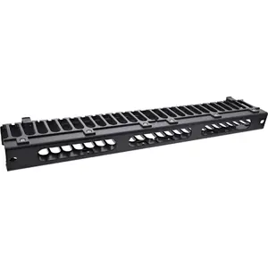 Kabeļu pārvaldības panelis InLine 19" 1U RAL 9005 melns