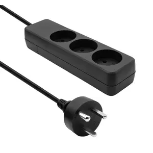 Сетевой фильтр ProXtend K3-KIT02B 3 розетки, кабель 2 м, защита от перенапряжения