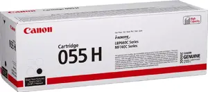 Canon 055H Original Black Toner Cartridge, 7600 Pages