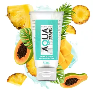 AQUA TRAVEL - FLAVOUR WATERBASED LUBRICANT TROPICAL FRUITS - 50 ML