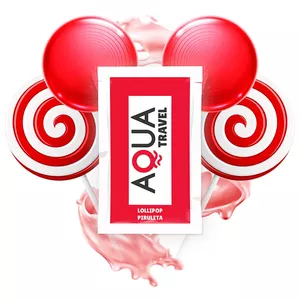 AQUA TRAVEL LOLLIPOP FLAVOUR WATERBASED LUBRICANT - 6 ML