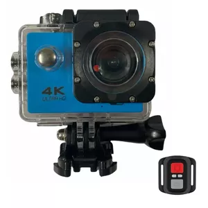 Riff SPK-1 Ultra HD 4K 16Mpix Wi-Fi Sport Camera with 2'' LCD Remote & 8x Fixation Set Blue