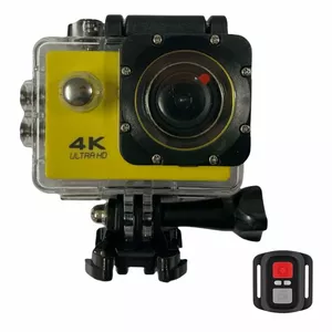 Riff SPK-1 Ultra HD 4K 16Mpix Wi-Fi Sport Camera with 2'' LCD Remote & 8x Fixation Set Yellow 